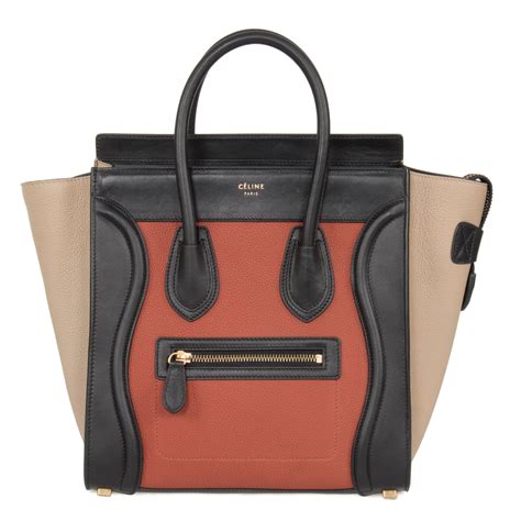 celine tricolor purse|celine black tote.